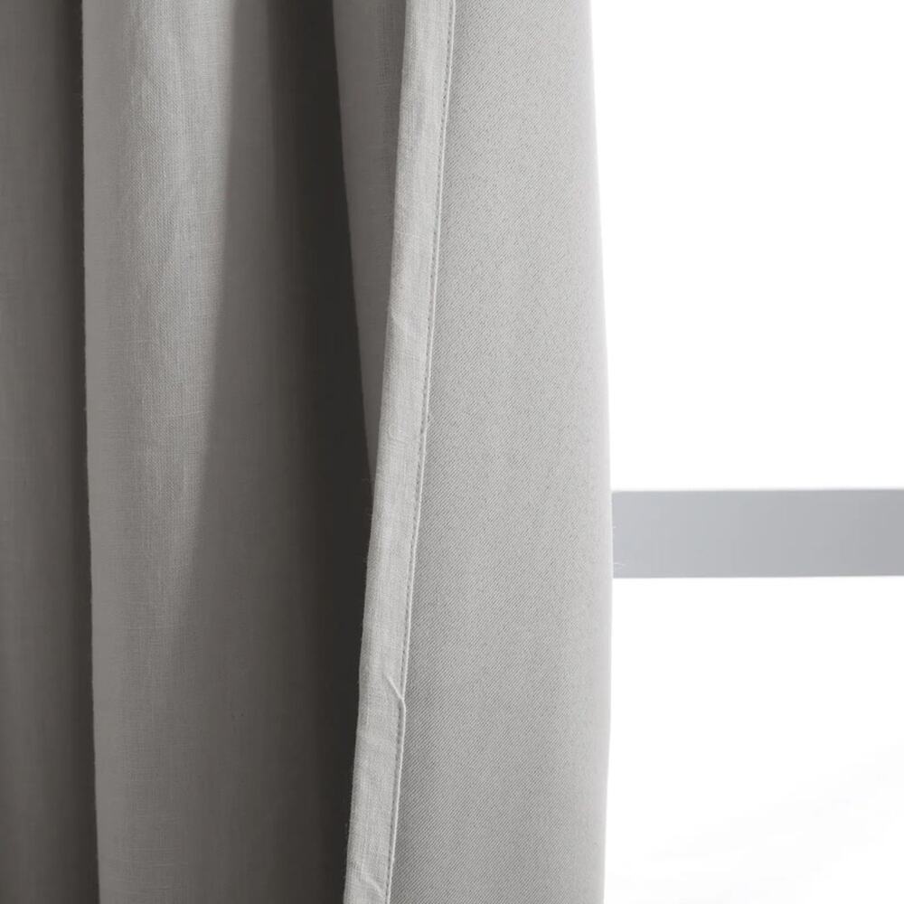 NWT Quince Belgian Linen Set of 2 Drapes - Room Darkening - Cloud - 87x40 - Picture 2 of 14